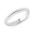 MEN'S WHITE GOLD HALF-ROUND WEDDING RING - RINGS FOR HIM - WEDDING RINGS