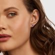 EARRINGS WITH RUBELLITES AND BRILLIANTS IN WHITE GOLD - TOURMALINE EARRINGS - EARRINGS