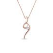 ELEGANTE HALSKETTE AUS ROSÉGOLD MIT DIAMANT - KETTEN MIT DIAMANTEN - KETTEN