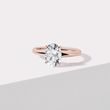 ROSE GOLD 1.5 CARAT OVAL DIAMOND RING - RINGS WITH LAB-GROWN DIAMONDS - ENGAGEMENT RINGS