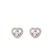 DIAMOND HEART EARRINGS IN ROSE GOLD - DIAMOND EARRINGS - EARRINGS