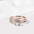 ROMANTIC ENGAGEMENT SET IN ROSE GOLD - ENGAGEMENT AND WEDDING MATCHING SETS - ENGAGEMENT RINGS