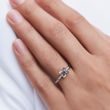 Original Sapphire Flower Engagement Ring