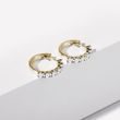 EARRINGS WITH DIAMONDS IN YELLOW GOLD - DIAMOND EARRINGS - EARRINGS