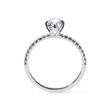 OVAL CUT DIAMOND ENGAGEMENT RING IN WHITE GOLD - RINGS WITH LAB-GROWN DIAMONDS - ENGAGEMENT RINGS