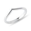 14K WHITE GOLD CHEVRON RING - WOMEN'S WEDDING RINGS - WEDDING RINGS