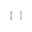SMALL DIAMOND STICK EARRINGS IN ROSE GOLD - DIAMOND EARRINGS{% if category.pathNames[0] != product.category.name %} - {% endif %}