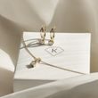 DOUBLE RIBBON DIAMOND JEWELRY SET IN YELLOW GOLD - DIAMOND SETS - FINE JEWELRY