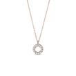 DIAMOND CIRCLE WOMEN'S NECKLACE IN ROSE GOLD - DIAMOND NECKLACES - NECKLACES