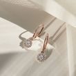 HALO-OHRRINGE IN ROSÉGOLD - OHRRINGE DIAMANT - OHRRINGE