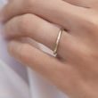 MINIMALISTIC GOLD RING WITH DIAMOND - WOMEN'S WEDDING RINGS - WEDDING RINGS