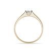 MINIMALIST RING WITH DIAMOND IN GOLD - BRILLIANT CUT DIAMOND ENGAGEMENT RINGS - ENGAGEMENT RINGS