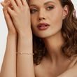 FEINES KETTENARMBAND MIT PERLEN IN ROSÉGOLD - PERLEN ARMBÄNDER - PERLEN