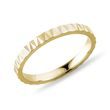 DAMENRING MIT FACETTIERTEM MUSTER AUS GELBGOLD - RINGE GELBGOLD - RINGE