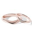 ORIGINAL WEDDING RINGS IN ROSE GOLD - ROSE GOLD WEDDING SETS - WEDDING RINGS