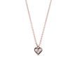 HERZFÖRMIGE KINDERKETTE MIT DIAMANTEN IN ROSÉGOLD - KINDER KETTEN - KETTEN