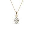DIAMOND FLOWER PENDANT IN YELLOW GOLD - DIAMOND NECKLACES{% if category.pathNames[0] != product.category.name %} - {% endif %}