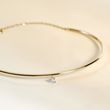 DIAMOND BANGLE CHAIN BRACELET IN YELLOW GOLD - DIAMOND BRACELETS - BRACELETS