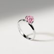 WHITE GOLD 1CT PINK DIAMOND ENGAGEMENT RING - RINGS WITH LAB-GROWN DIAMONDS - ENGAGEMENT RINGS