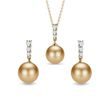 DIAMANTSCHMUCKSET MIT SÜDSEEPERLE - PERLENSCHMUCK SETS - PERLEN