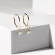 DIAMOND EARRINGS IN 14KT YELLOW GOLD - DIAMOND EARRINGS - EARRINGS