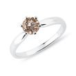 0,5CT DIAMANTRING IN WEISSGOLD - VERLOBUNGSRINGE MIT FARBIGEN DIAMANTEN - VERLOBUNGSRINGE