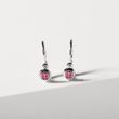 CHILDREN'S EARRINGS WITH TOURMALINES IN WHITE GOLD - CHILDREN'S EARRINGS - EARRINGS