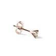 SINGLE CHAMPAGNE DIAMOND EARRING IN ROSE GOLD - SINGLE EARRINGS - EARRINGS