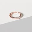 WOMEN'S GRADUATED CHANNEL DIAMOND WEDDING BAND IN ROSE GOLD - WOMEN'S WEDDING RINGS - WEDDING RINGS