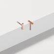 ROSE GOLD BAR EARRINGS - ROSE GOLD EARRINGS - EARRINGS