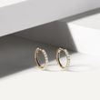 DIAMOND HOOP EARRINGS IN YELLOW GOLD - DIAMOND EARRINGS - EARRINGS