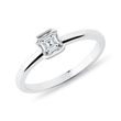 ASSCHER DIAMOND ENGAGEMENT RING IN WHITE GOLD - DIAMOND ENGAGEMENT RINGS - ENGAGEMENT RINGS