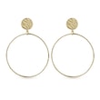 Hoop earrings in yellow gold