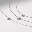 PENDENTIF EN OR BLANC AVEC AIGUE-MARINE - COLLIERS AVEC AIGUE-MARINE - COLLIERS