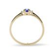 SAPPHIRE AND DIAMOND RING IN GOLD - SAPPHIRE RINGS - 