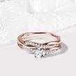 DIAMOND ENGAGEMENT SET IN ROSE GOLD - ENGAGEMENT AND WEDDING MATCHING SETS - ENGAGEMENT RINGS