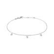 KETTENARMBAND MIT DREI KLAREN DIAMANTEN IN WEISSGOLD - ARMBÄNDER MIT DIAMANTEN - ARMBÄNDER