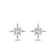 DIAMOND NORTH STAR EARRINGS IN WHITE GOLD - DIAMOND EARRINGS - EARRINGS