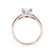 1 ct diamond engagement ring in rose gold