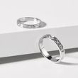 BAGUE DE MARIAGE POUR FEMMES EN OR BLANC - ALLIANCES DE MARIAGE FEMMES - ALLIANCES DE MARIAGE