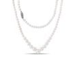 COLLIER DE PERLES INTEMPOREL AVEC FERMOIR EN OR BLANC - COLLIERS DE PERLES - PERLES