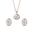 SCHMUCKSET MIT OVALEN DIAMANTEN IN ROSÉGOLD - SCHMUCK SETS DIAMANT - SCHMUCK