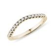 DIAMOND WEDDING RING IN YELLOW GOLD - WOMEN'S WEDDING RINGS - WEDDING RINGS