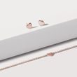 SET AUS OHRRINGEN UND ARMBAND MIT HERZFORM IN 14KT ROSÉGOLD - SCHMUCK-SETS - SCHMUCK