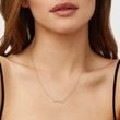 GOLD NECKLACE WITH A DIAMOND BAR - DIAMOND NECKLACES - 
