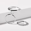 FINE WEDDING RINGS SET IN WHITE GOLD - WHITE GOLD WEDDING SETS - WEDDING RINGS