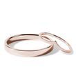 HIS AND HERS ROSE GOLD AND CHEVRON WEDDING RING SET - ROSE GOLD WEDDING SETS - WEDDING RINGS