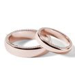 ENSEMBLE D'ALLIANCES EN OR ROSE AVEC DIAMANTS LATÉRAUX - ENSEMBLE D’ALLIANCES EN OR ROSE - ALLIANCES DE MARIAGE
