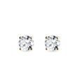 YELLOW GOLD DIAMOND STUD EARRINGS - DIAMOND STUD EARRINGS - EARRINGS