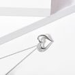 NECKLACE IN WHITE GOLD WITH DIAMOND HEART - DIAMOND NECKLACES - 